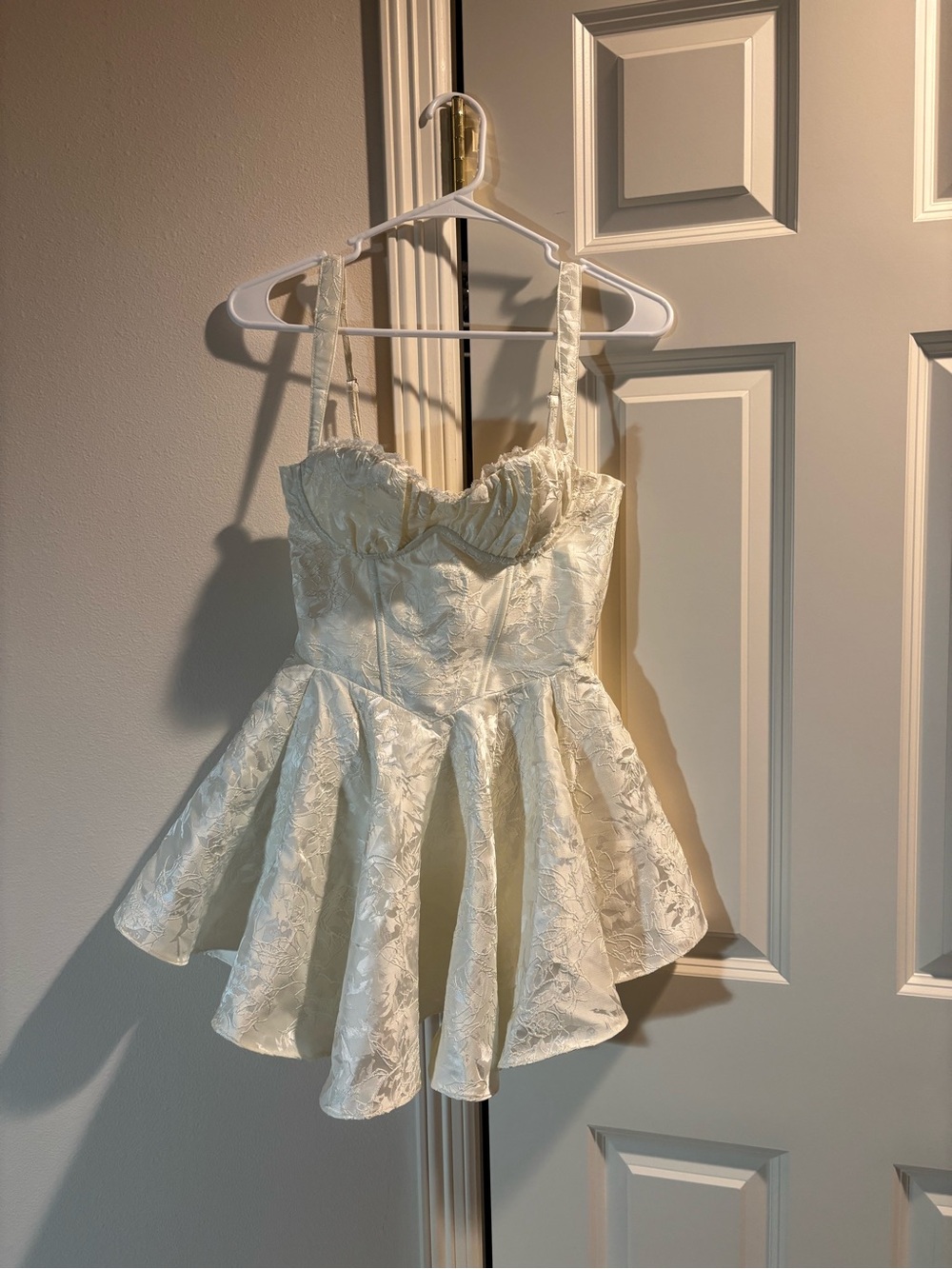 BabyBoo Emelie Playsuit Ivory Bridal Bachelorette Small - Picture 4 of 5